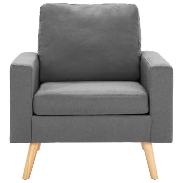vidaXL sofasæt 2 dele stof lysegrå