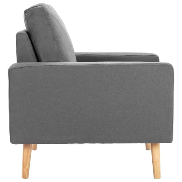 vidaXL sofasæt 2 dele stof lysegrå