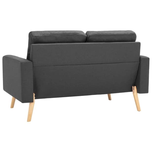 vidaXL sofasæt 2 dele stof mørkegrå