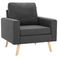 Miniatyrbillede 5 af 10: vidaXL sofasæt 2 dele stof mørkegrå