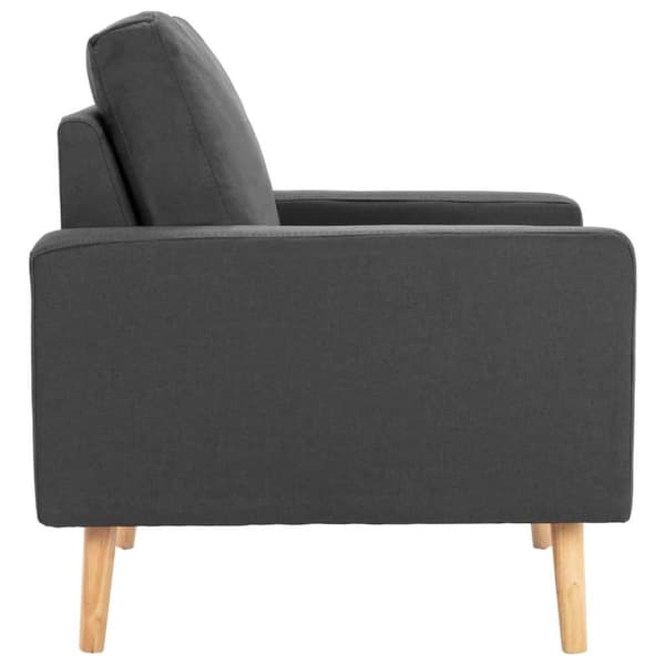 vidaXL sofasæt 2 dele stof mørkegrå