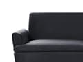 Miniatyrbillede 8 af 11: Sort 3-personers sovesofa med sovefunktion og gyldne retro ben