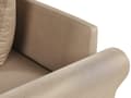 Pikkukuva 7 / 10: Kulmasohva beige polyesteri kangas verhoilu 3 hengelle oikea mustat jalat minimalinen tyyli