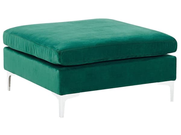Kulmasohva vihreä 300 x 84 x 150 cm sametti metalli puu viidelle moduuli vasen rahi moderni