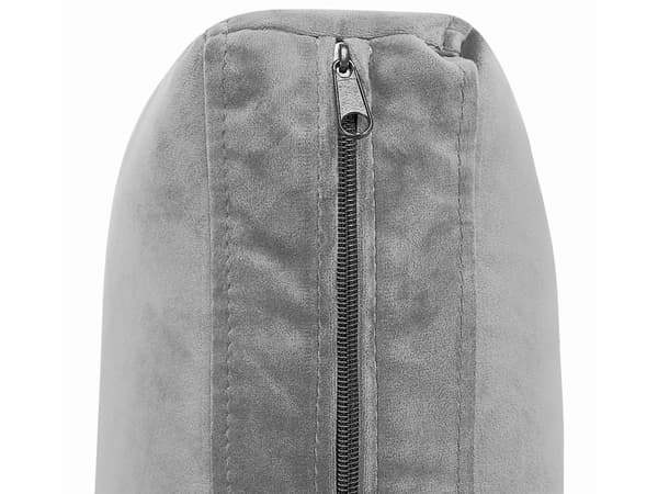Lænestol Grå Velour Krom Metalben 85 x 65 x 84 cm Midtersektion uden Armlæn Klassisk Moderne Aftageligt Betræk Stue Indretning Høj Kvalitet