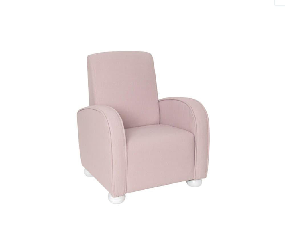 Fåtölj rosa för barnrum Jabadabado