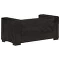 Pikkukuva 3 / 6: vidaXL 325119  2-Seater Sofa Black Real Leather