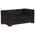 Pikkukuva 1 / 6: vidaXL 325119  2-Seater Sofa Black Real Leather