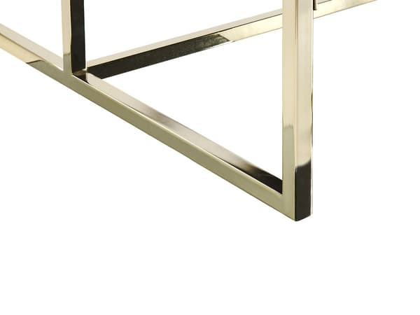 Bäddsoffa Koboltblå Sammet Tuftad 3-sits Guld Metall Ram med Armstöd Retro Stil
