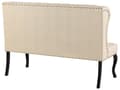 Miniatyrbild 5 av 9: Kökssoffa Beige Polyester Klädsel 2-sits Svarta Ben