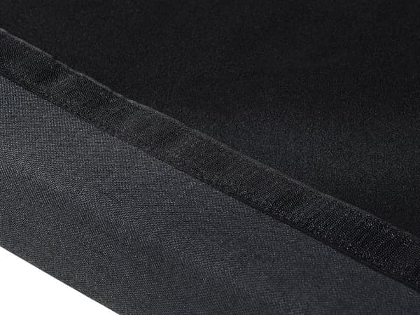 Kökssoffa Svart Polyester Klädsel 2-sits Ljust Trä Ben