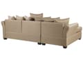 Miniatyrbillede 5 af 10: Beige hjørnesovesofa til 3 personer moderne hjørnesofa til stuen højre side