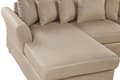 Miniatyrbillede 6 af 10: Beige hjørnesovesofa til 3 personer moderne hjørnesofa til stuen højre side