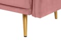 Miniatyrbillede 10 af 11: Sofa Lyserød Velour Guld Metalben 3 Personers Dekorativ Indendørs Dyb Sofa til Stue Indretning Glamour Retro Inspiration Tilbehør