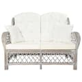 Miniatyrbillede 2 af 5: vidaXL 2-personers sofa rattan grå