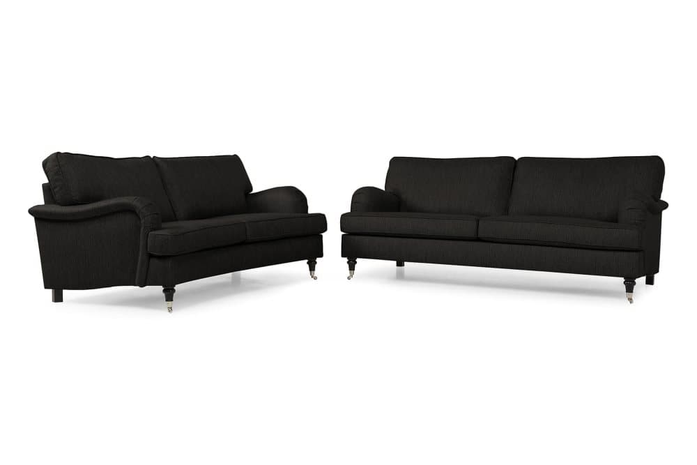 HOWARD Soffgrupp 3,5-sits Rak + 2-sits Svängd Antracit