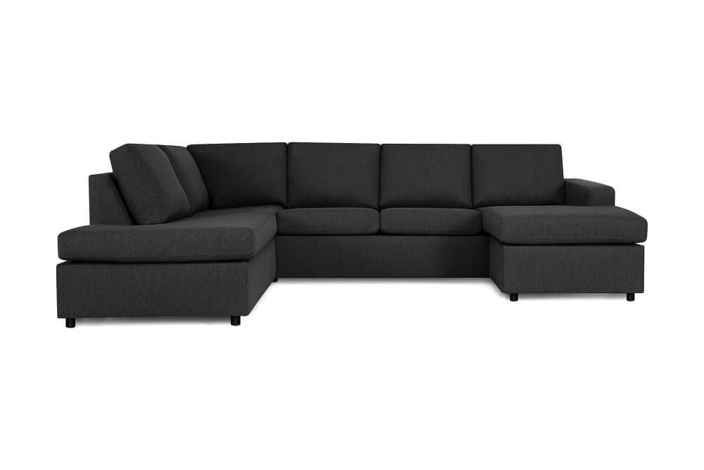 NEW YORK U-soffa Large Divan Höger Antracit