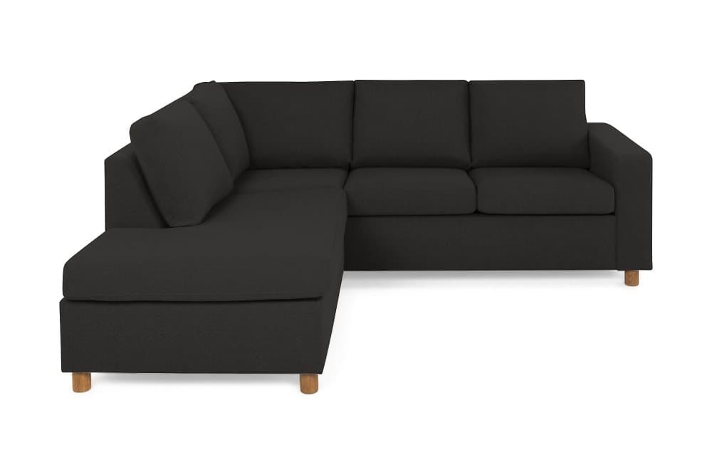NEW YORK 2-sits Soffa med Schäslong Vänster Antracit