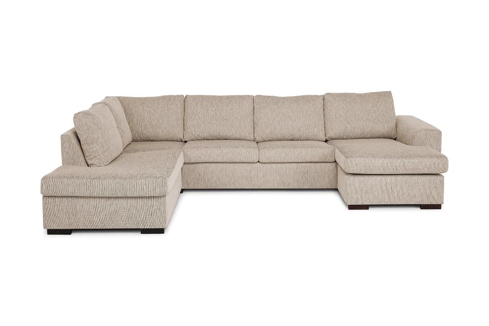 CONNECT U-soffa XL med Divan Höger Beige