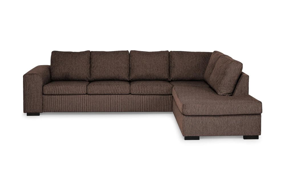 CONNECT 4-sits Soffa med Schäslong Höger Brun