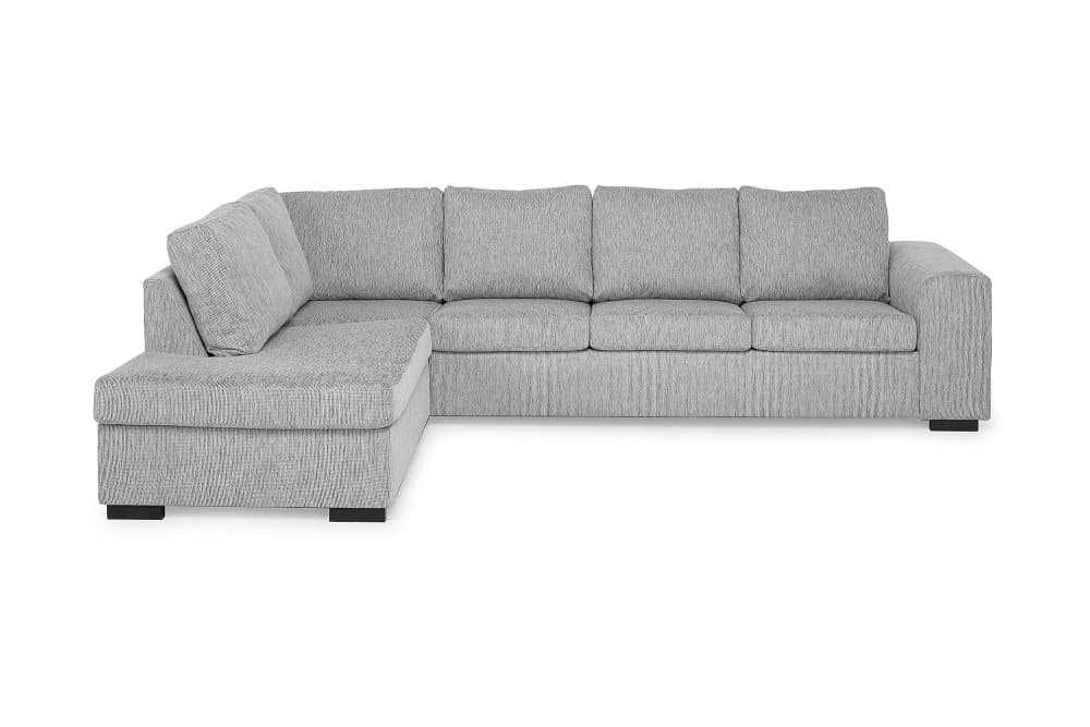 CONNECT 4-sits Soffa med Schäslong Vänster Ljusgrå