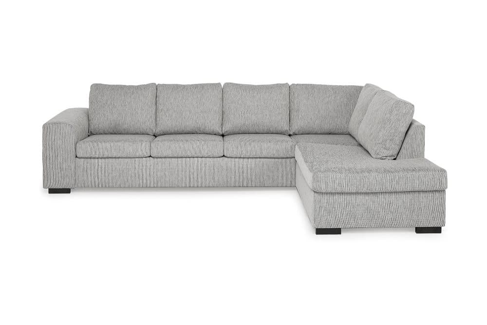 CONNECT 4-sits Soffa med Schäslong Höger Ljusgrå