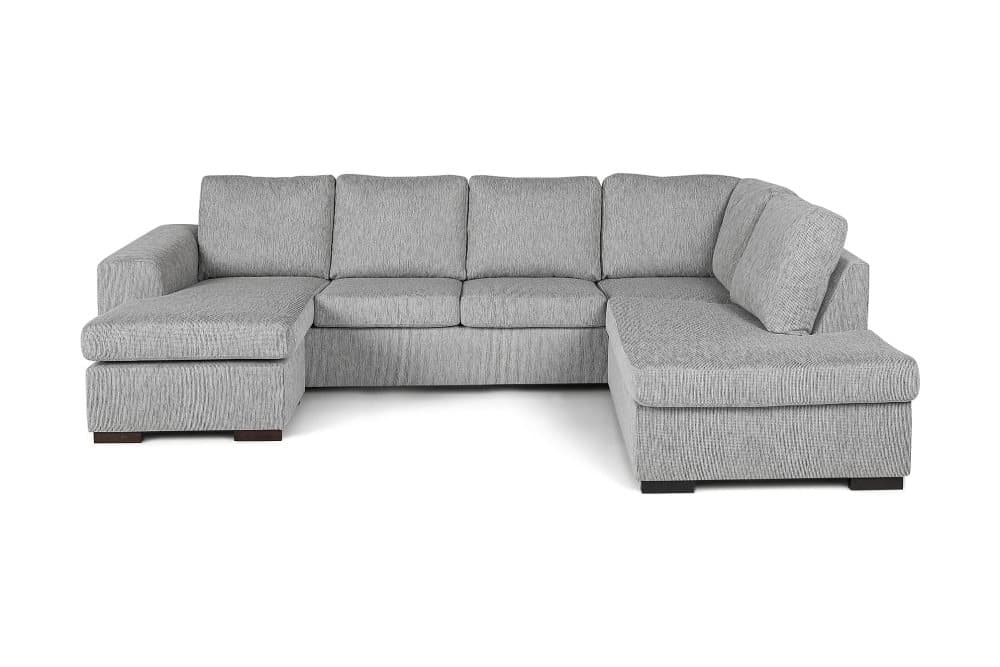 CONNECT U-soffa med Divan Vänster Ljusgrå