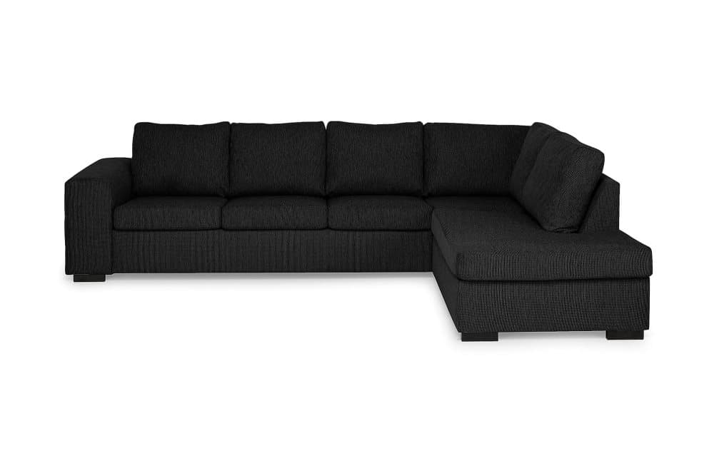 CONNECT 4-sits Soffa med Schäslong Höger Svart