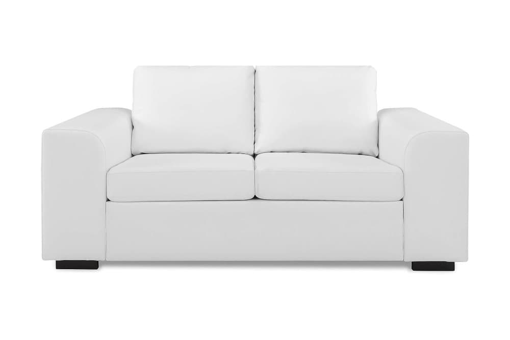 CONNECT 2-sits Soffa Konstläder Vit