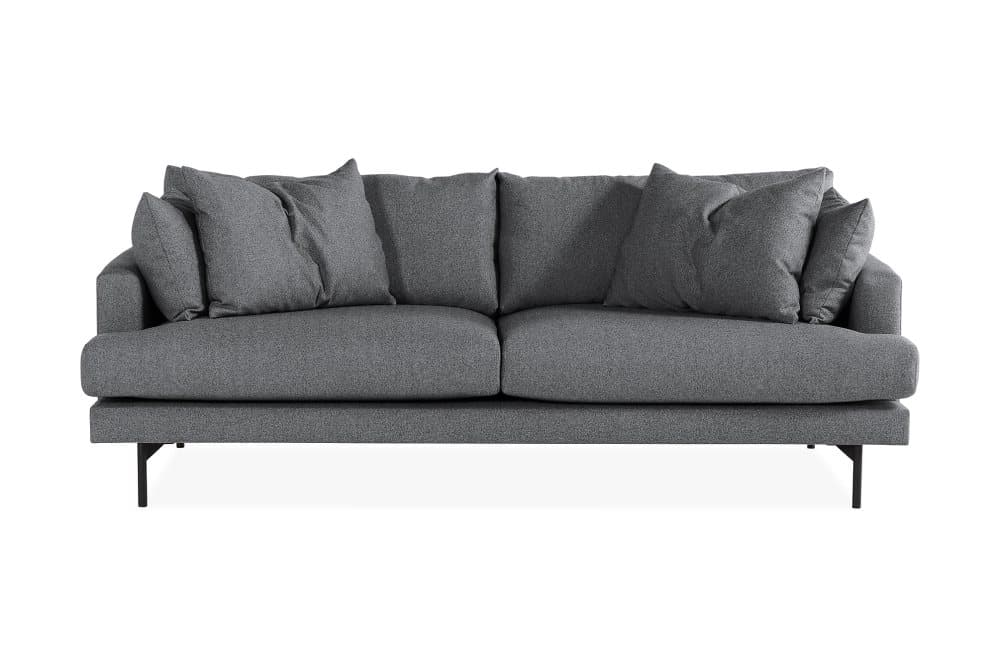 CONCAN 4-sits Soffa Mörkgrå/Svart