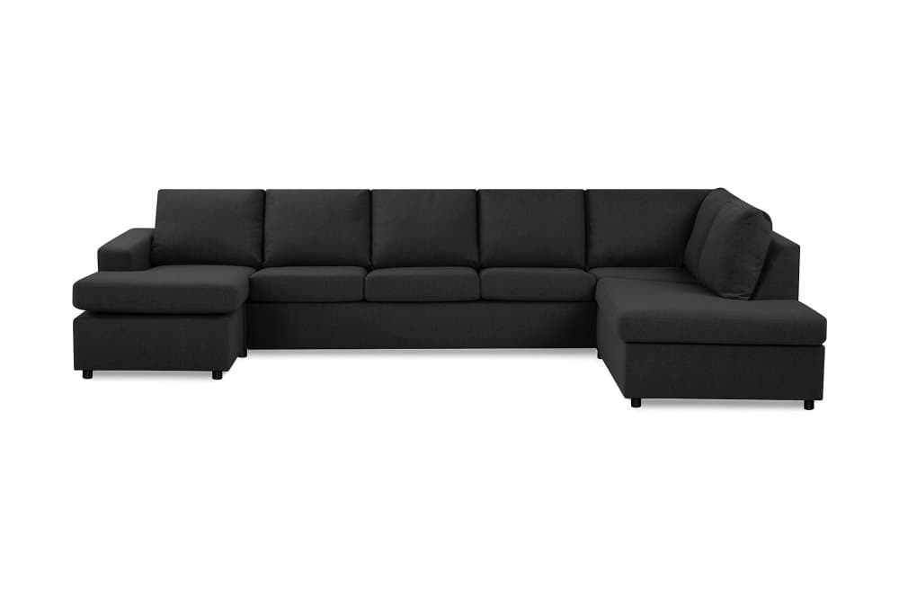 NEW YORK U-soffa XL Divan Vänster Antracit