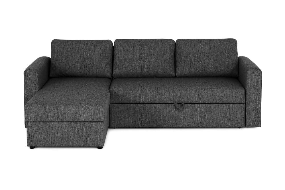 SINGÖ Bäddsoffa 3-sits med Divan Vändbar Mörkgrå