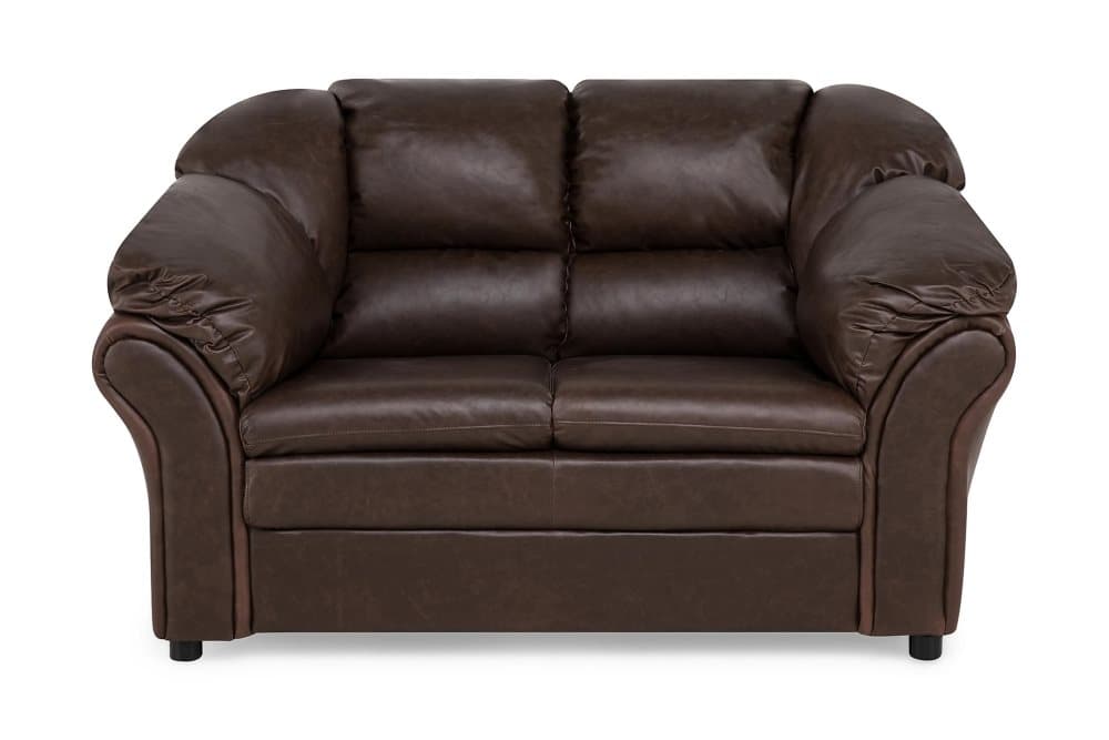 RIPOSTO 2-sits Soffa Konstläder Brun