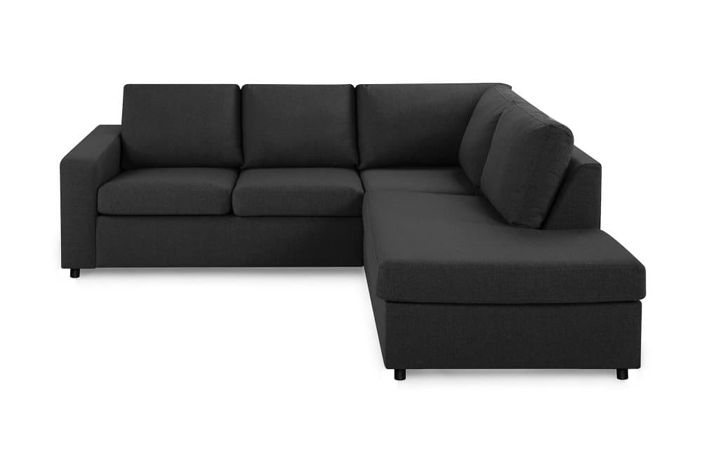 NEW YORK 2-sits Soffa med Schäslong Höger Antracit