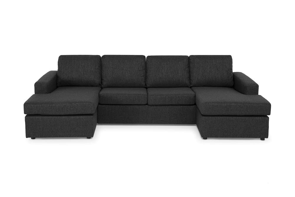 NEW YORK 4-sits Soffa med Dubbeldivan Antracit