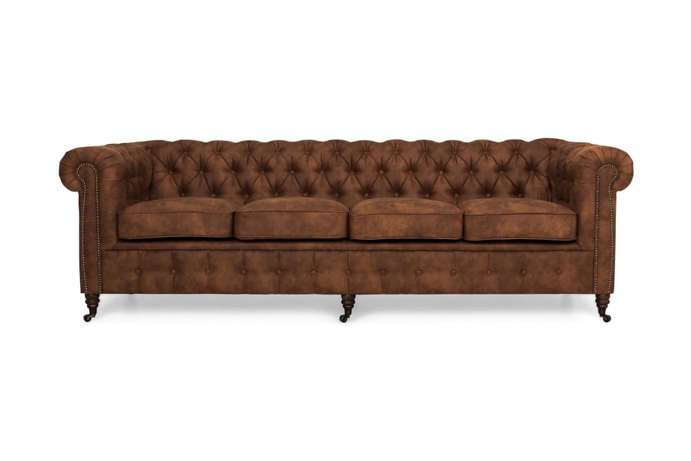 CHESTERFIELD LUX 4-sits Soffa Cognac
