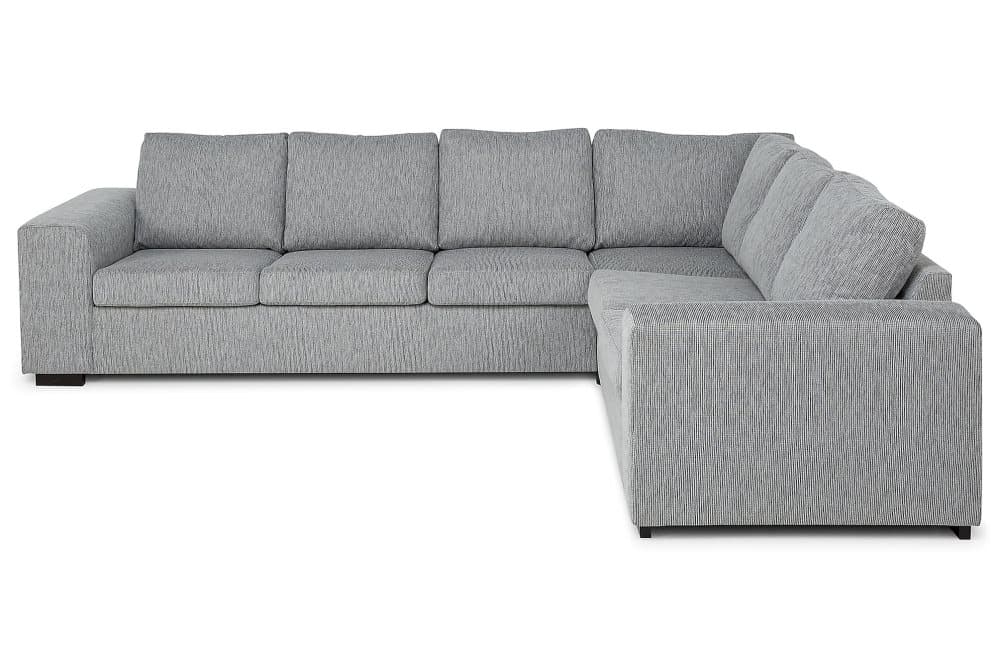 CONNECT Hörnsoffa Vändbar Linnelook Grå