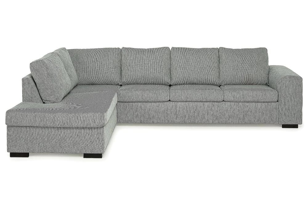 CONNECT 4-sits Soffa med Schäslong Vänster Sammet Brun