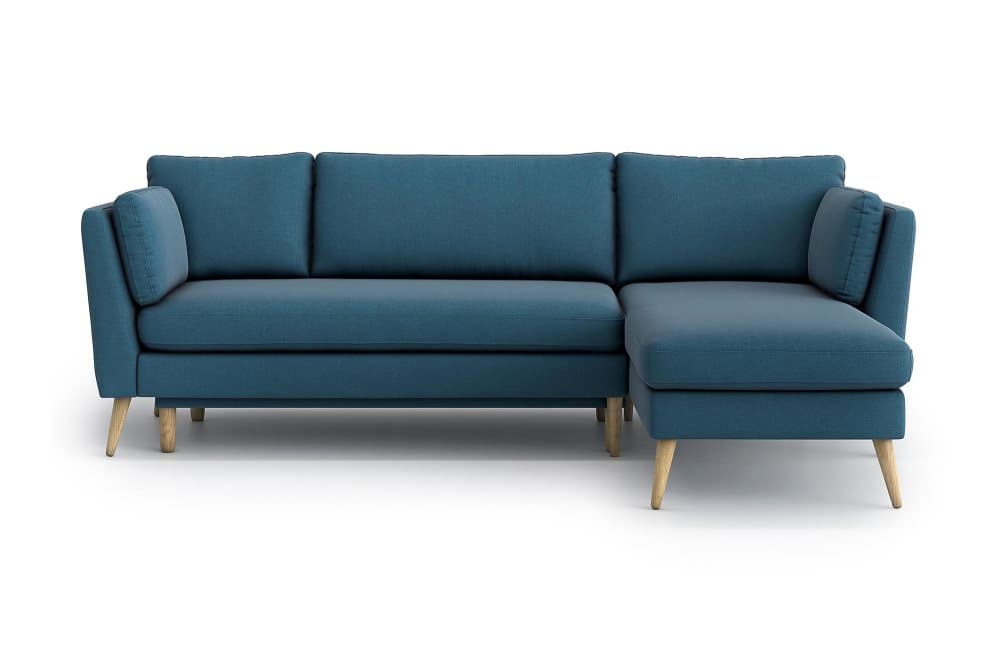 BOBBIE 3-sits Bäddsoffa med Divan Blå