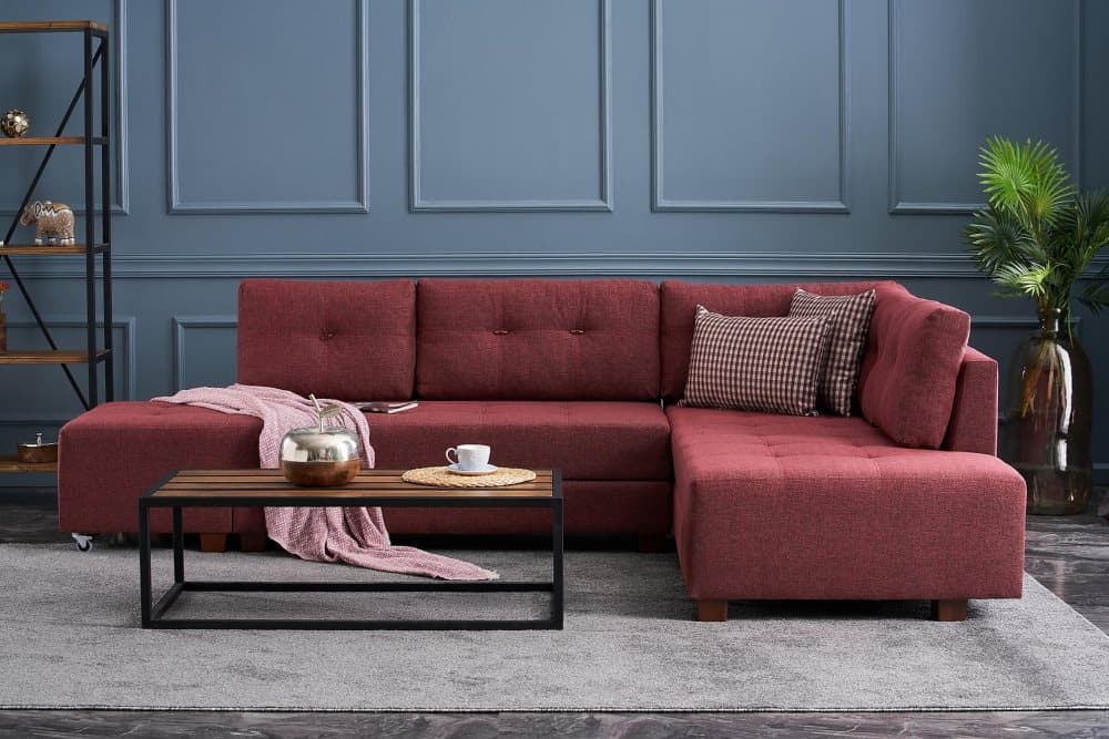 IRELAND Bäddsoffa Röd