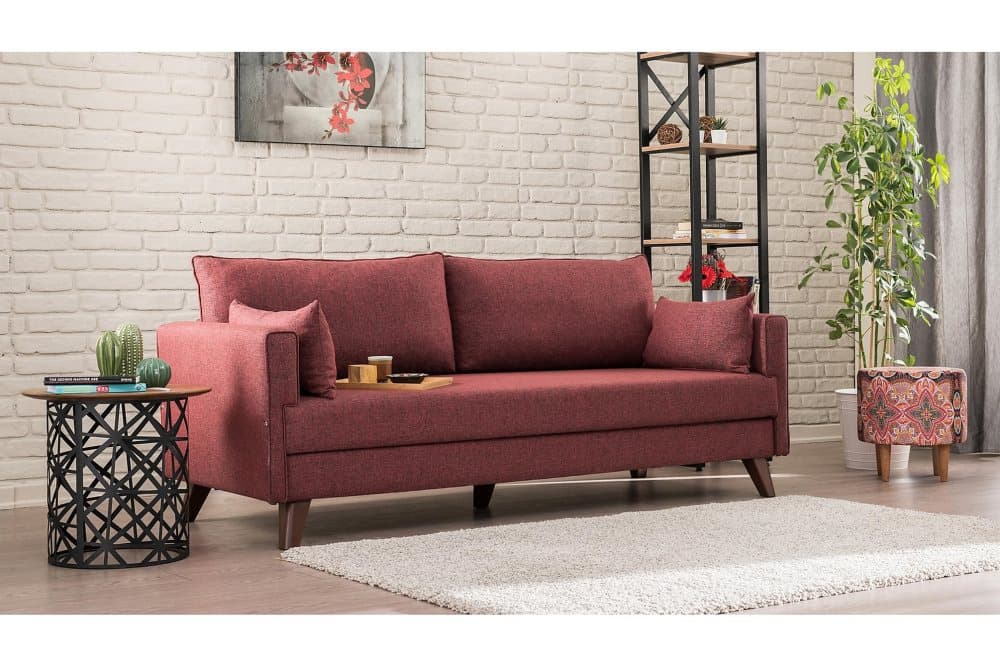 DENMARK Bäddsoffa 3-sits Röd