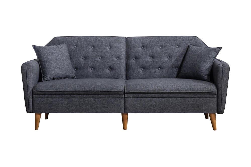VINCENZO Bäddsoffa 3-sits Mörkgrå