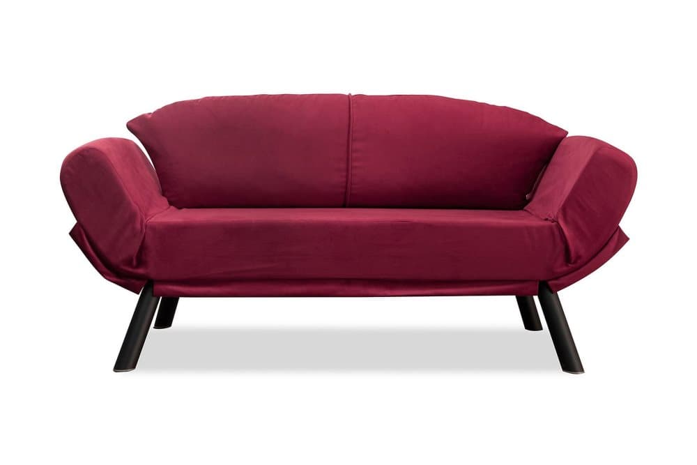 DEENA Bäddsoffa 2-sits Vinröd