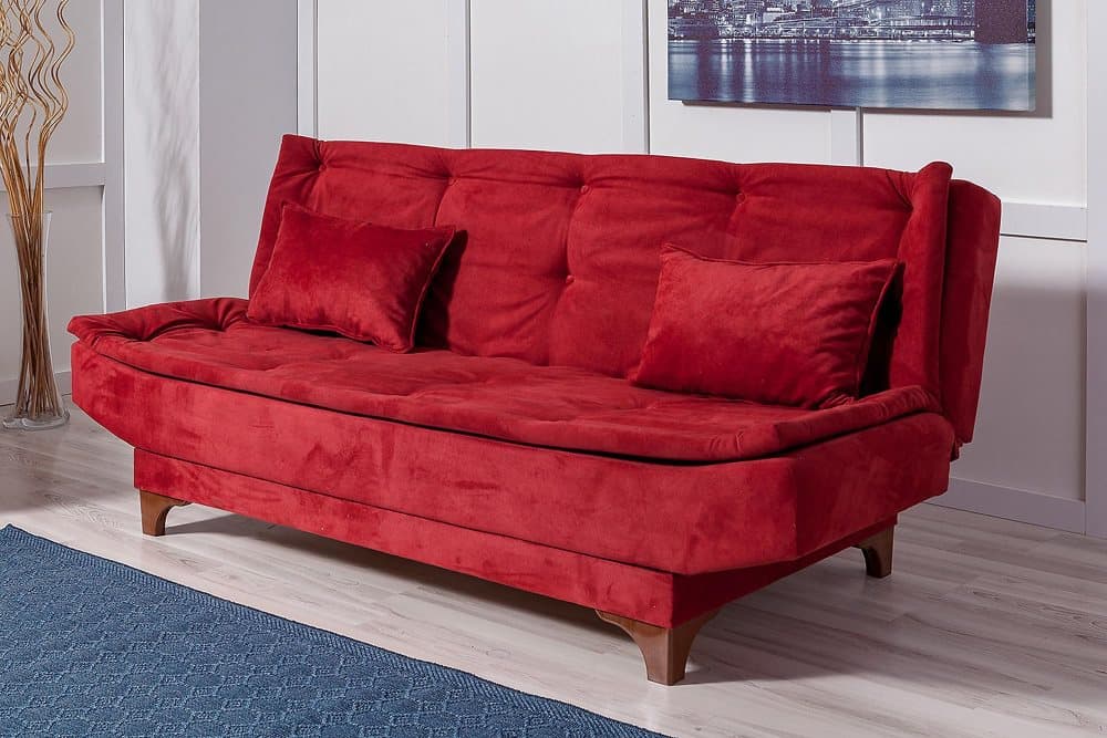 FINLAW 3-sits Bäddsoffa Röd