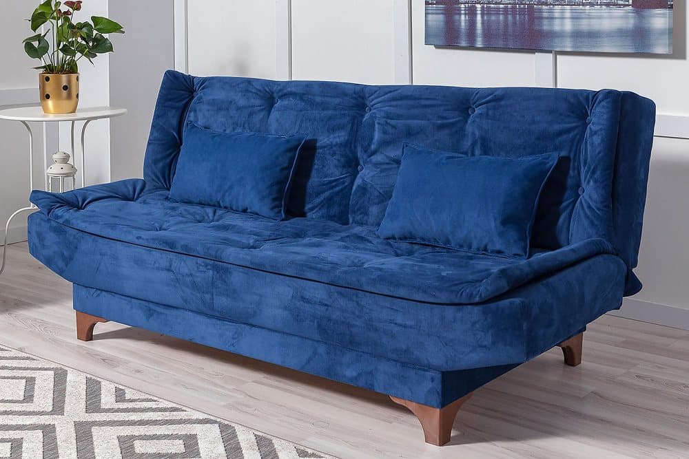 FINLAW 3-sits Bäddsoffa Blå