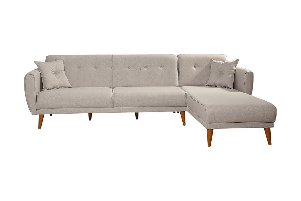 AUCHENCAIRN Bäddsoffa med Divan Höger Vit