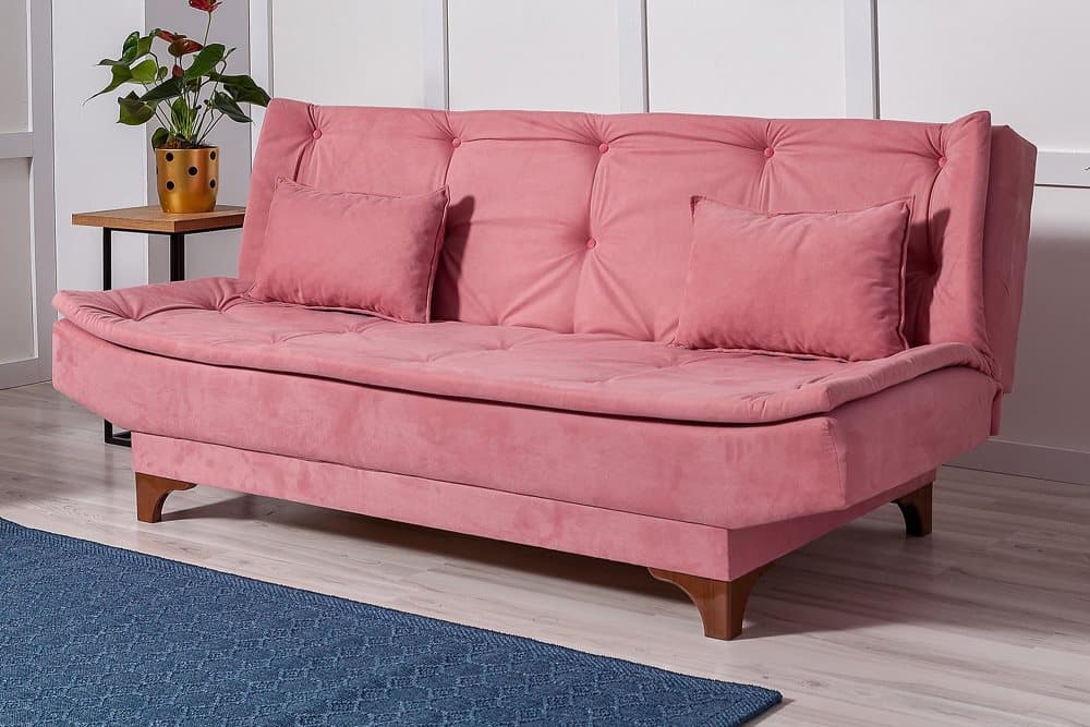 FINLAW 3-sits Bäddsoffa Rosa