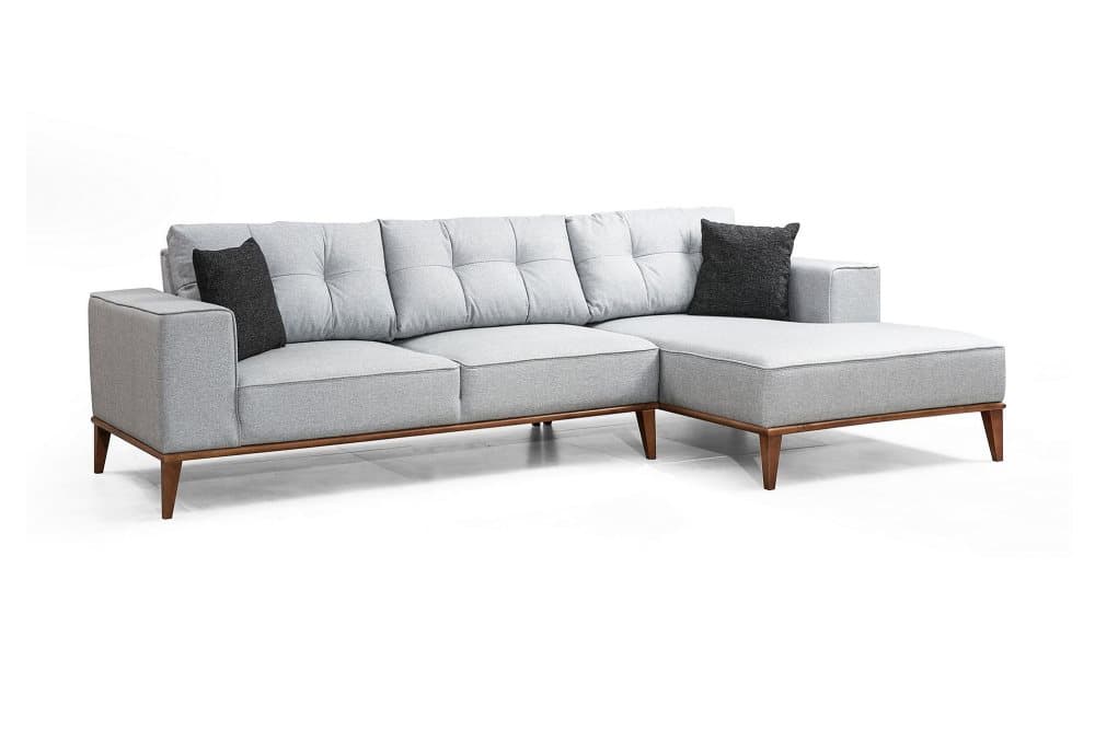 IMMEDIATO Bäddsoffa med Divan Höger Grå
