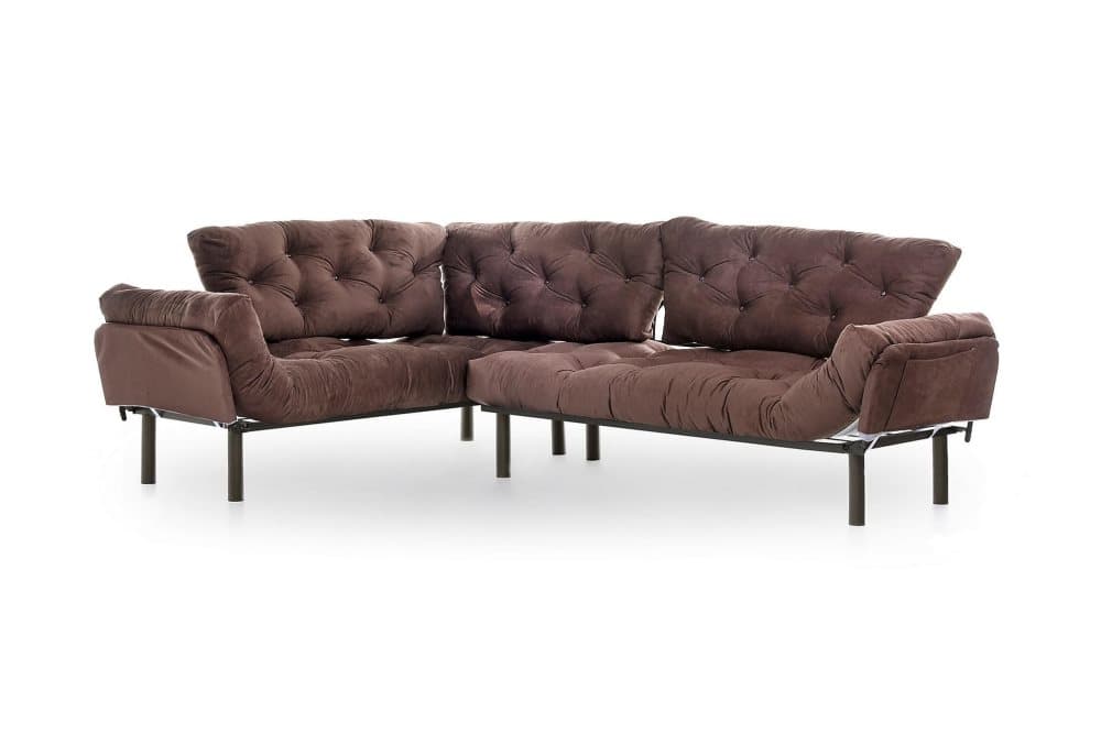 CHAVALER Divanbäddsoffa Brun