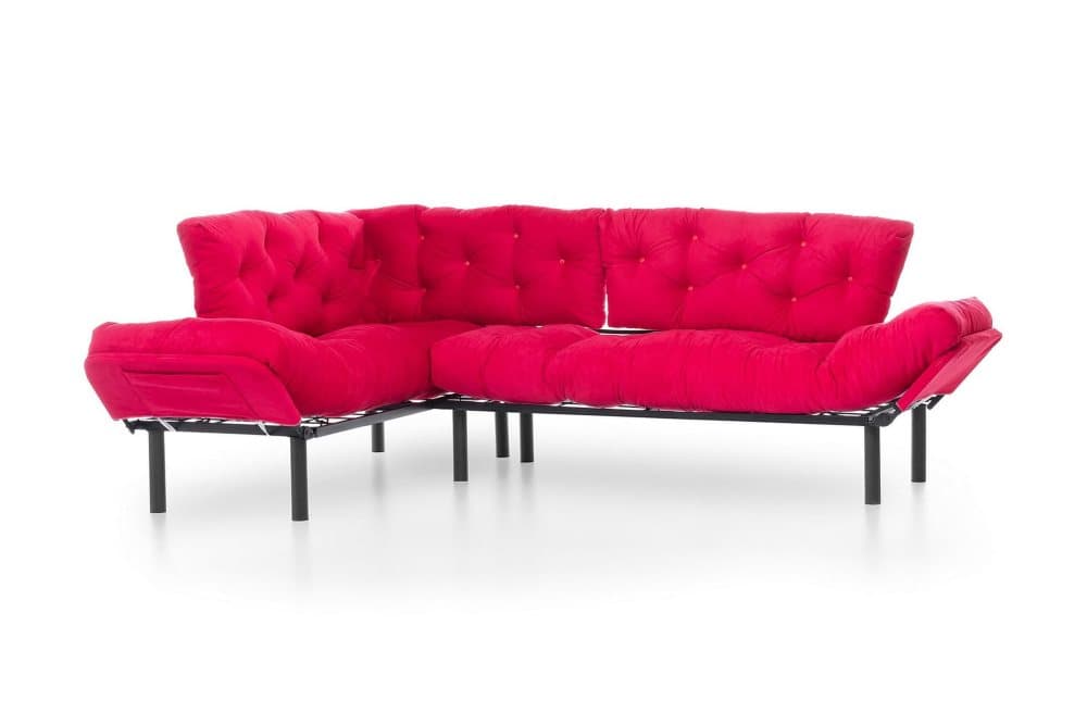 CHAVALER Divanbäddsoffa Lila